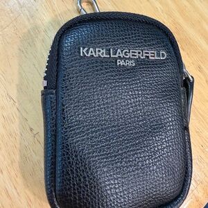 Karl Lagerfeld Paris Coin Purse Pouch Black Small
